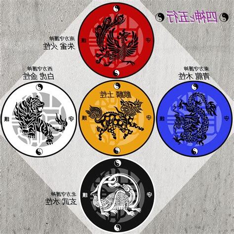 玄武 白虎 青龍 朱雀